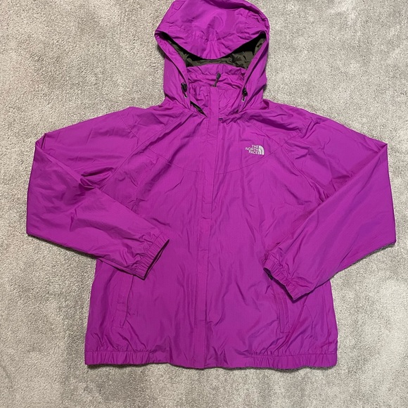 The Northface Jacket Womens XL Hyvent Lightweight Pink Magenta Breathable - Picture 2 of 16
